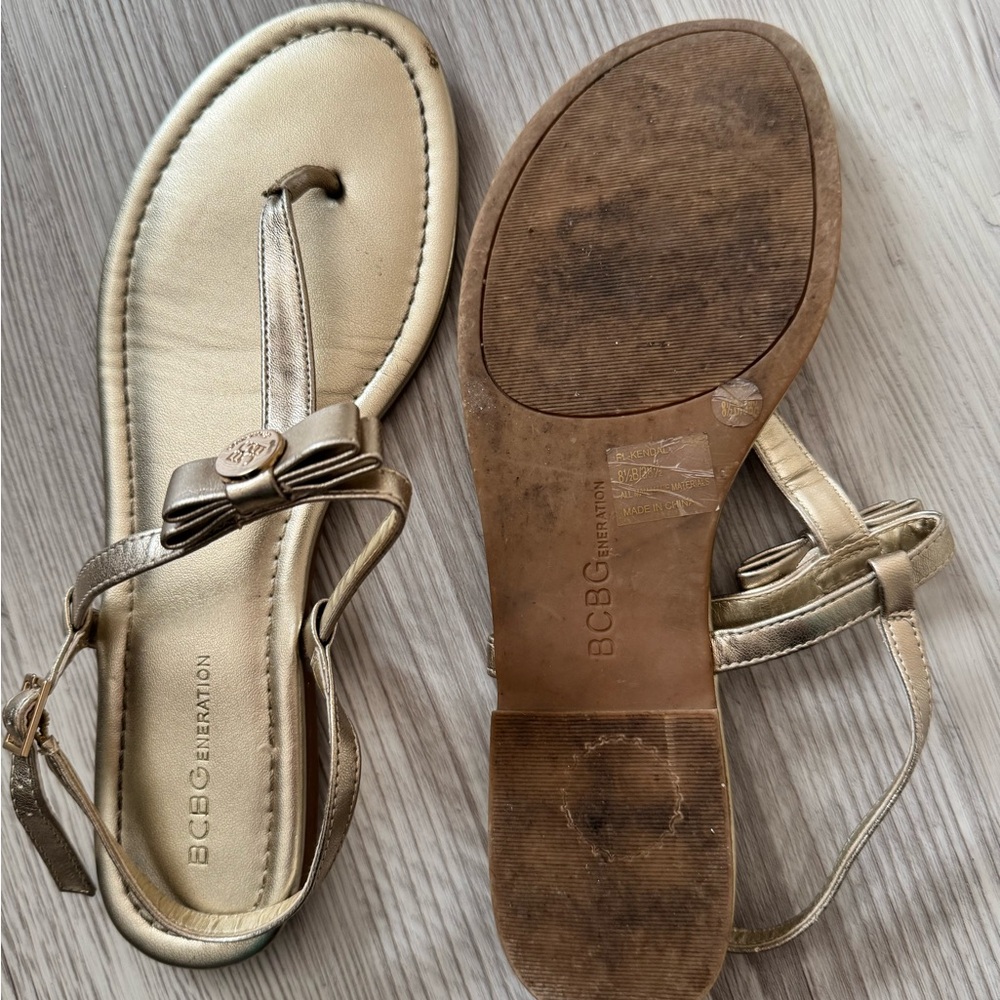 Gold Sandals - Picture 2 of 3
